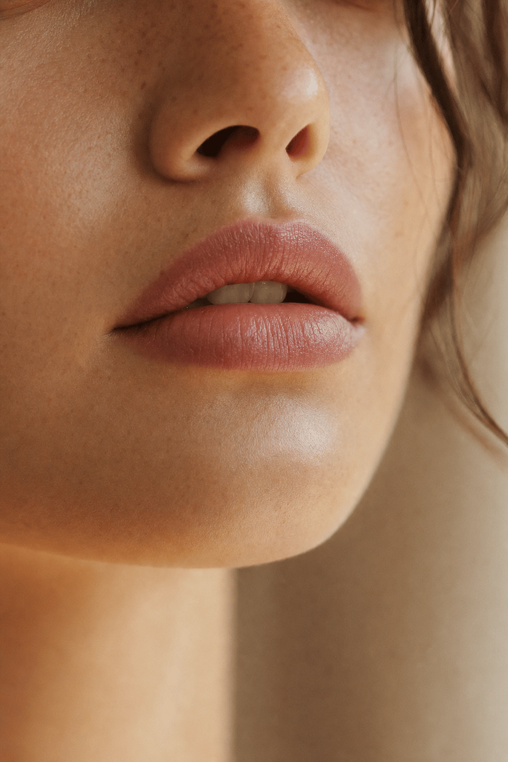 Illustrative close-up of lips; not a patient treatment result